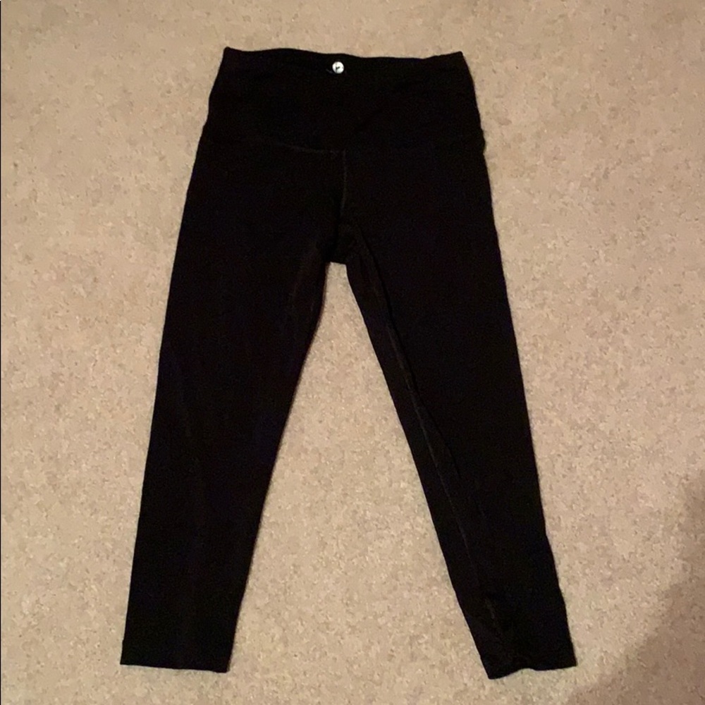 plain black leggings